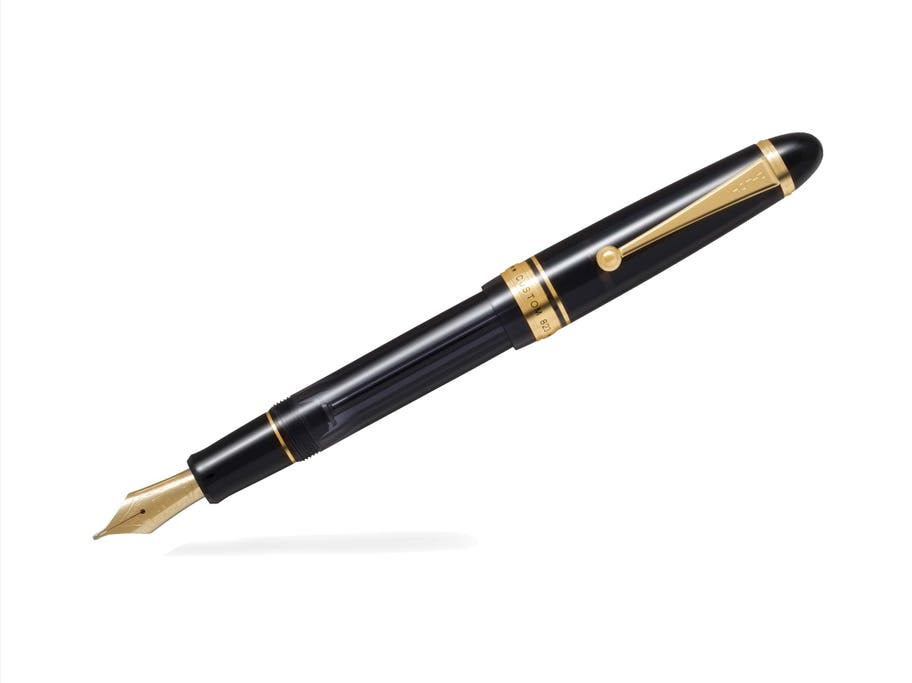 Packshot Stylo plume Custom 823 Plume Fine Noir Transparent rechargeable - Pilot Pen