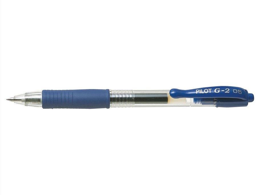 Packshot Roller encre gel G2 Pointe Fine Bleu rechargeable rétractable - Pilot Pen