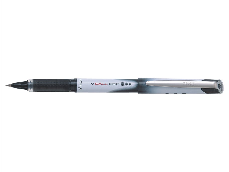 Packshot Roller encre liquide V-Ball Grip 5 Pointe Fine Noir - Pilot Pen