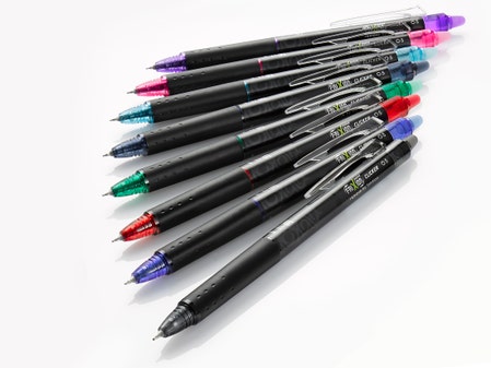 collection Roller encre gel effaçable FriXion Point Clicker 0.6 Pointe Fine effaçable rechargeable rétractable - Pilot Pen